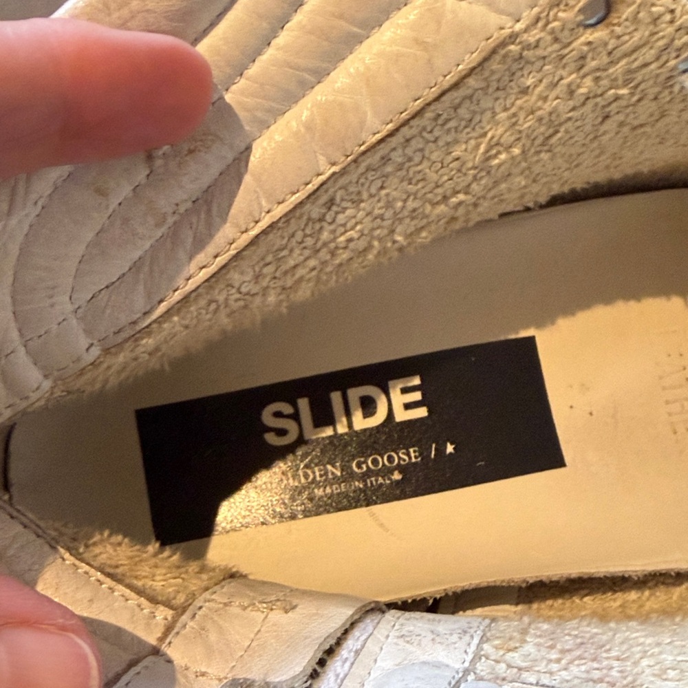 Golden Goose Silver Glitter High-Top Sneakers - Picture 9 of 10